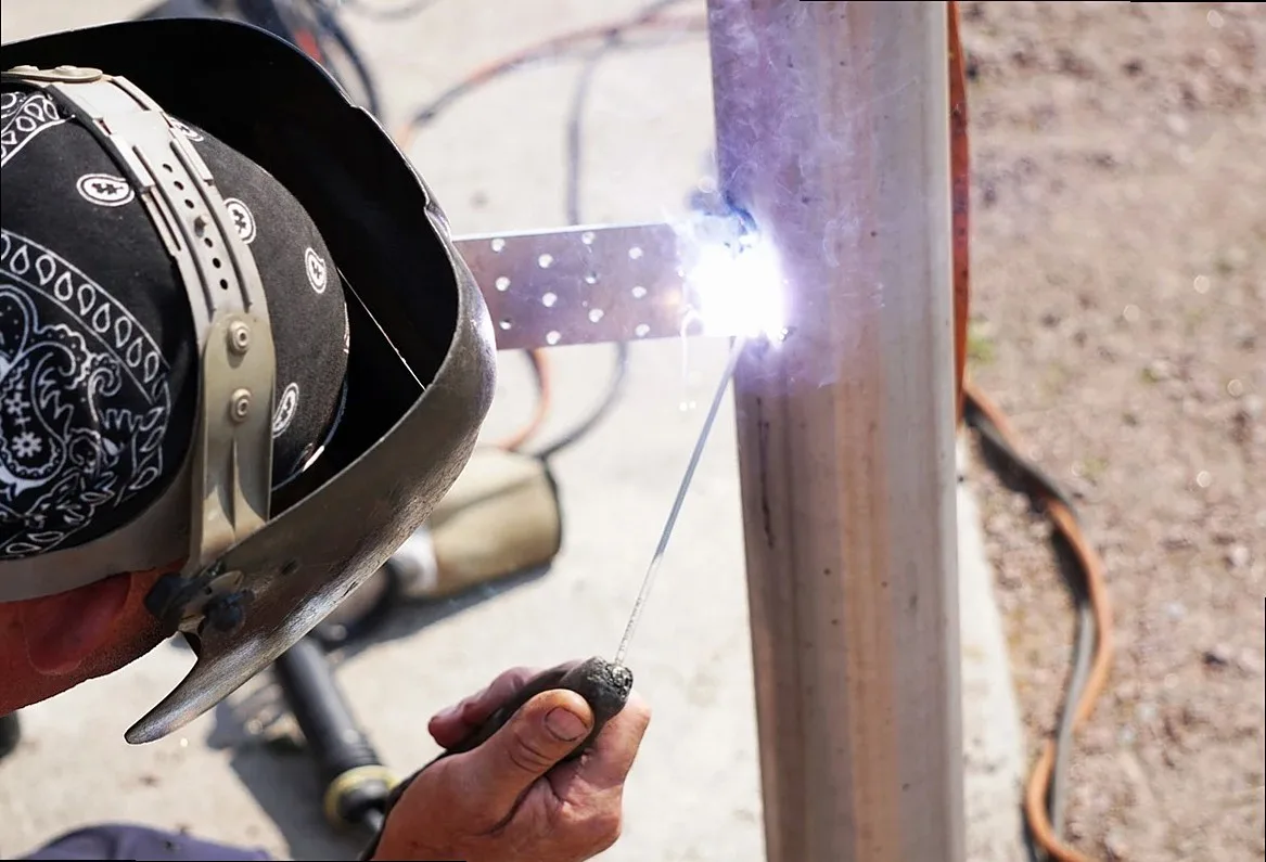 welder, weld, worker, job, stainless, outside, metal arch, welder, welder, welder, welder, welder, job
